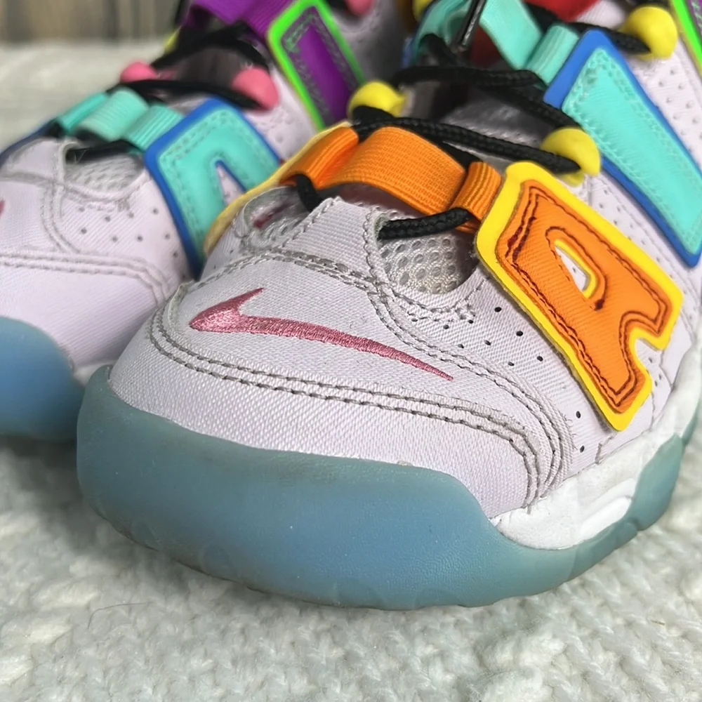 Nike Air. More uptempo multicolored sneakers 4Y